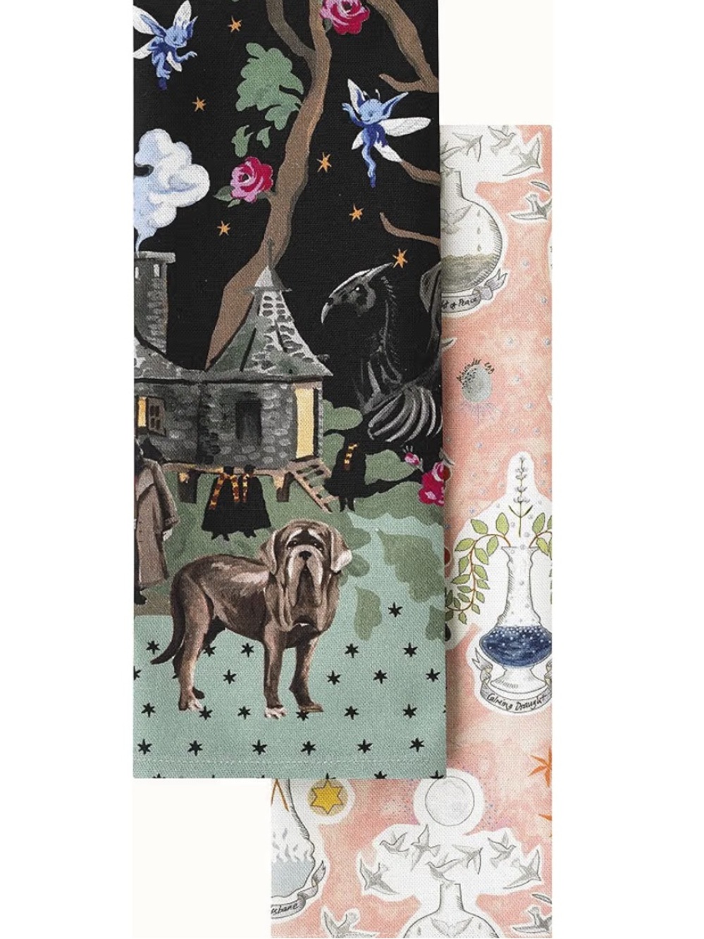 Cath Kidston Harry Potter Forbidden Forest Cotton Tea Towels Set of Two